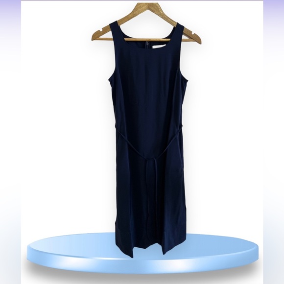 Ministry of Supply Black Swift Sheath Dress Size S Light Airy Remova Waist Tie - Picture 2 of 16